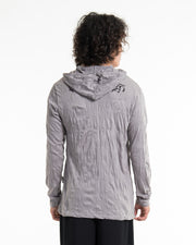 Unisex Lotus Om Hoodie in Gray