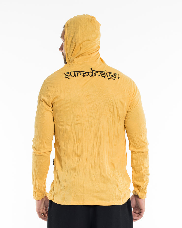 Unisex Hand of Om Hoodie in Yellow