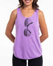 Womens Sunglasses Tank Top in Violet