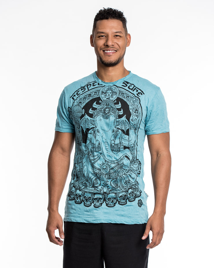 Mens Batman Ganesh T-Shirt in Turquoise